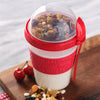 Take & Go Yogurt Cups, Colorful Set of 4 - CRYSTALIA GLASS